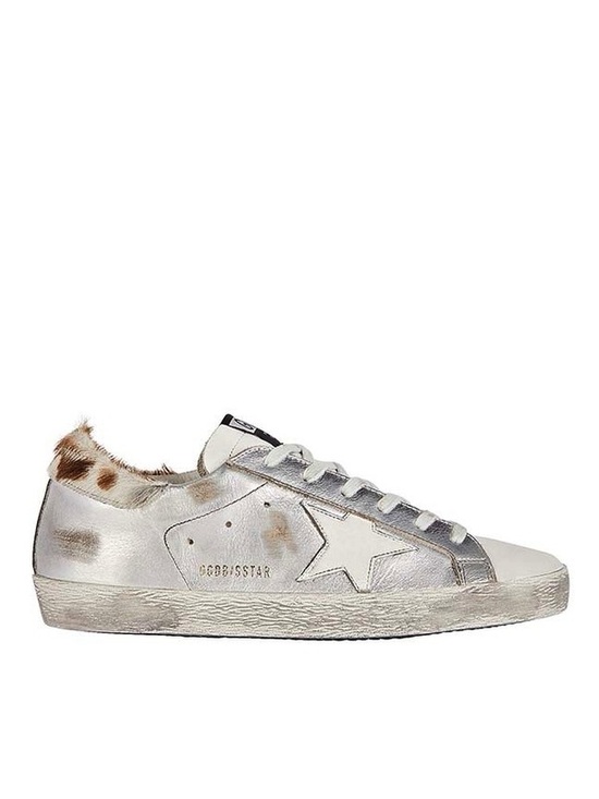 Golden Goose Shoes - GOLDEN GOOSE Sneakers Superstar - Silver Leather / Pony Hair Size 37
